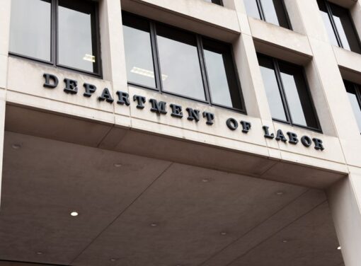 Front facade of U.S. Department of Labor Building