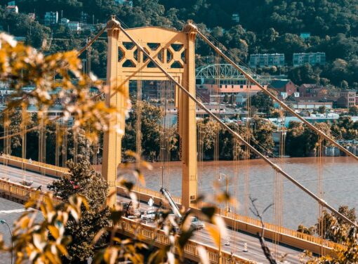 Roberto Clemente Bridge, Pittsburgh, PA.