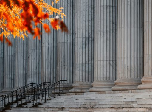 Courthouse Columns and Steps