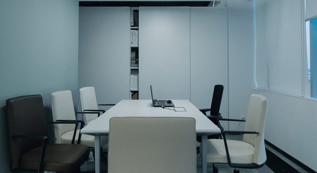 Empty meeting room in corporate office