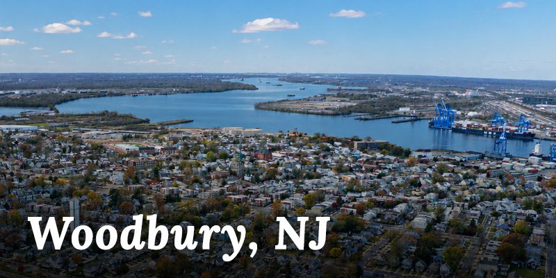 Aerial photo of Woodbury, NJ